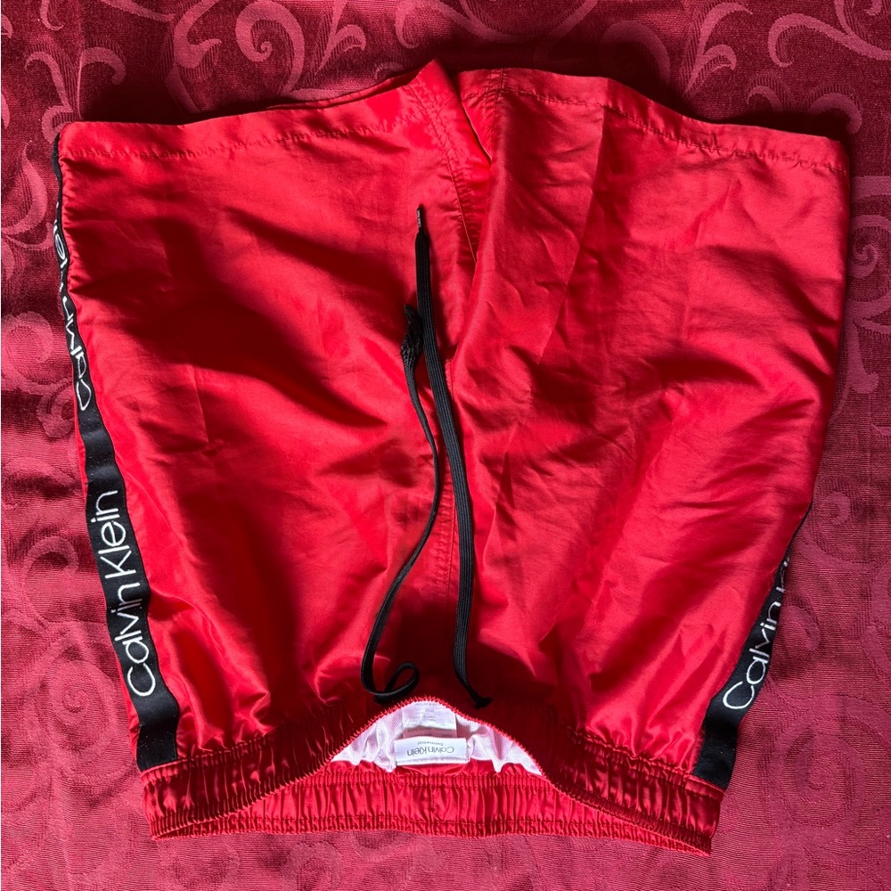Calvin Klein Men's Vibrant Red Athletic Shorts